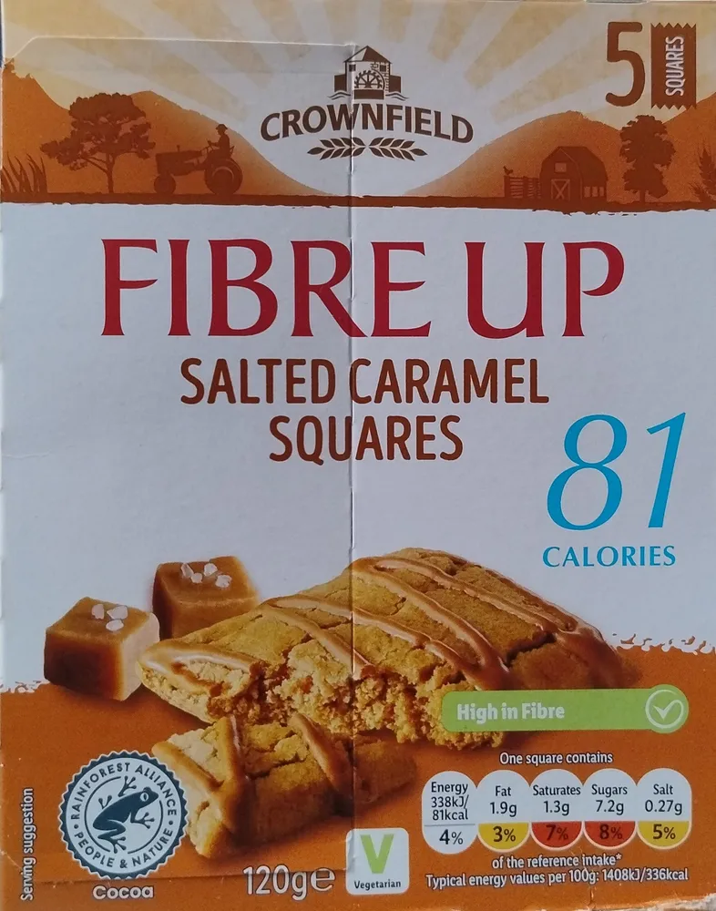 Fibre Up Salted Caramel Squares