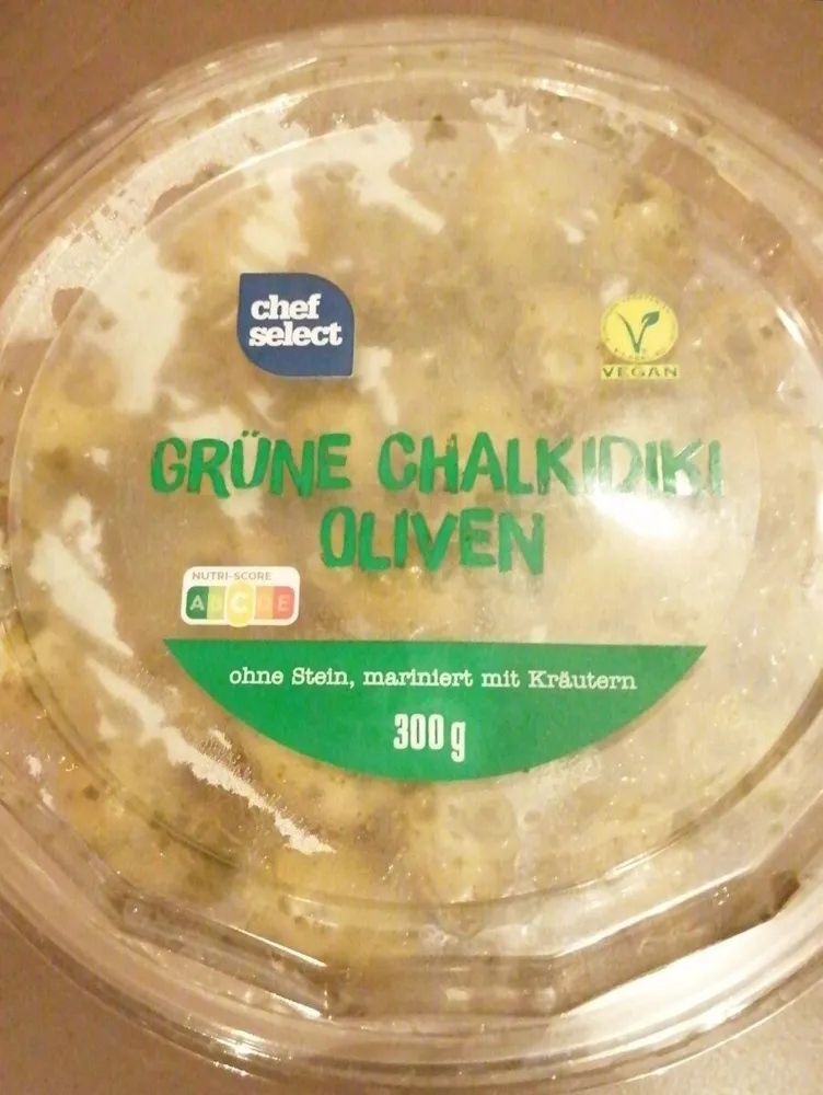 Grüne Chalkidiki Oliven