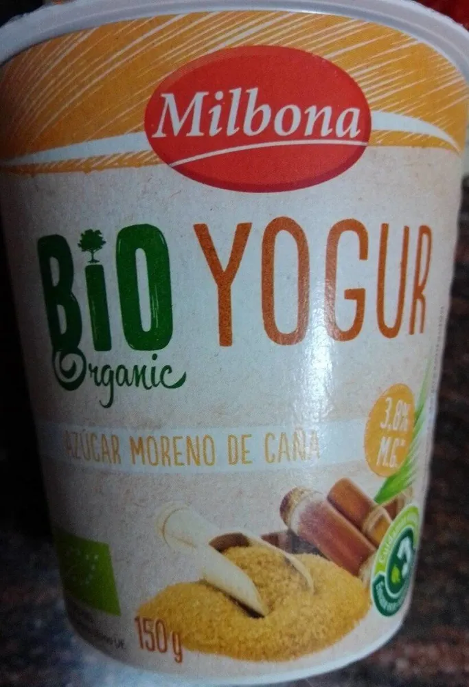 Bio organic yogur azúcar moreno de caña