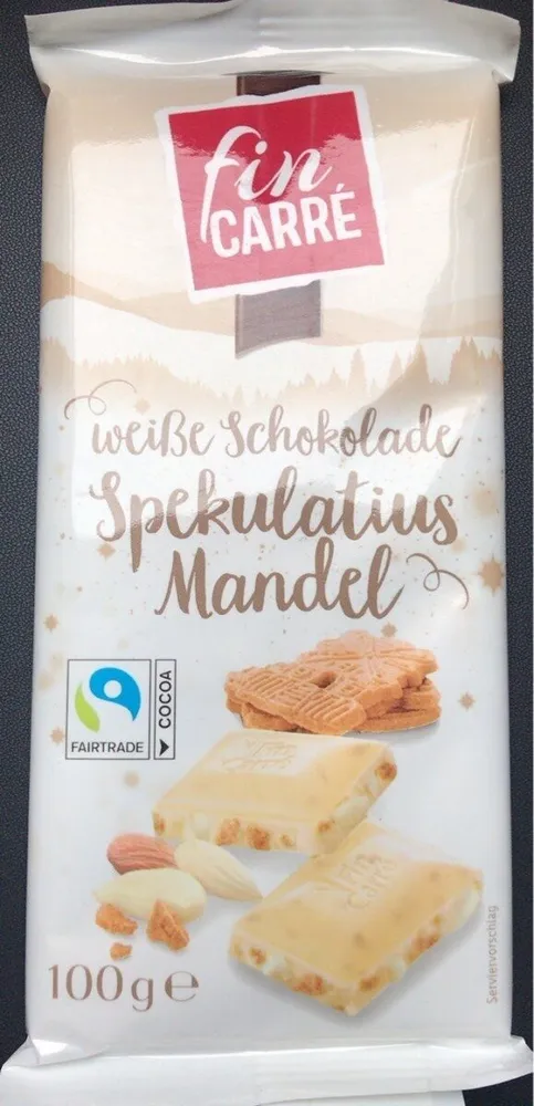 Weiße schokolade spekulatius mandel