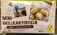 Mini-Grillkartoffeln Natur mit Sour Cream Dip