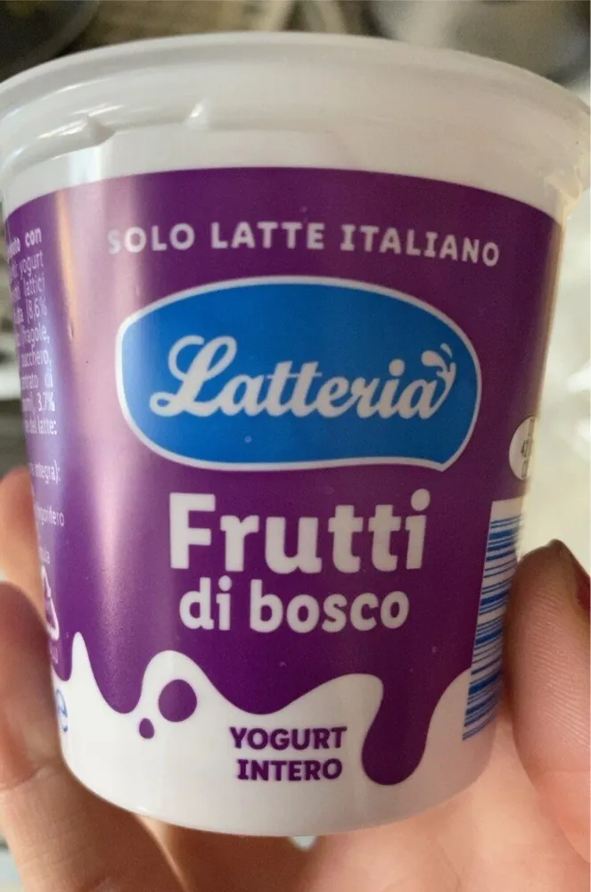 yogurt intero frutti di bosco