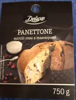 Panettone mirtilli rossi e mascarpone