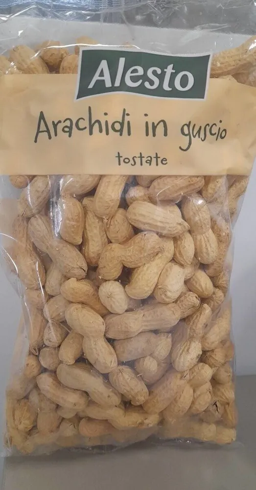 Arachidi in guscio tostate