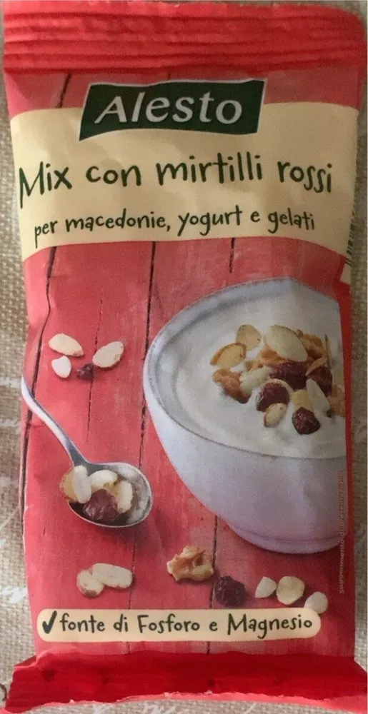 Mix con mirtilli rossi