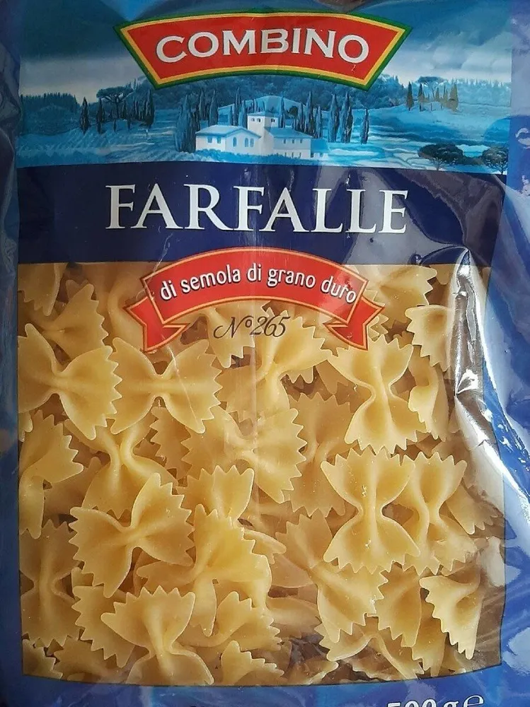 Pasta di semola di grano duro farfalle