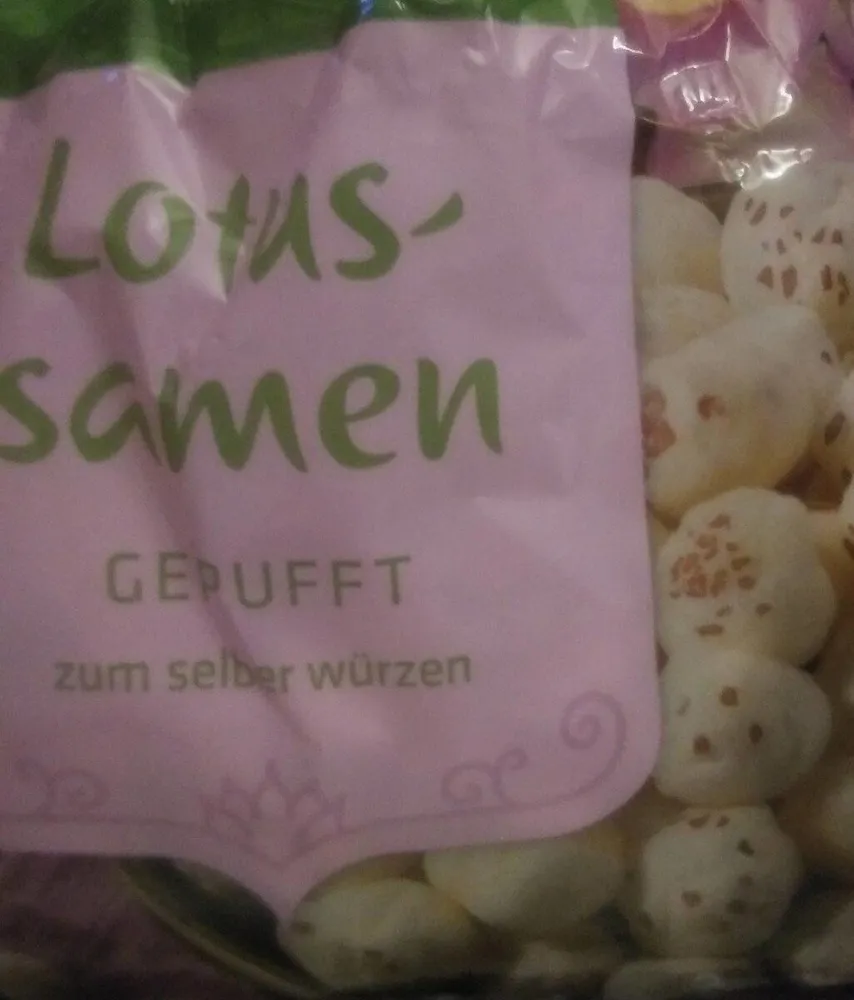 Lotus Samen gepufft