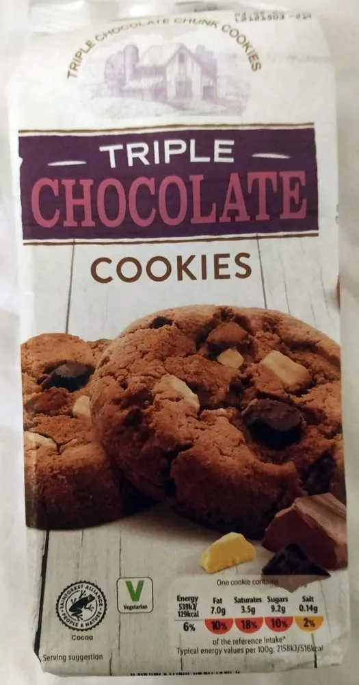 TRIPLE CHOCOLATE COOKIES
