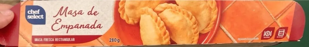 Masa de empanada fresca rectangular
