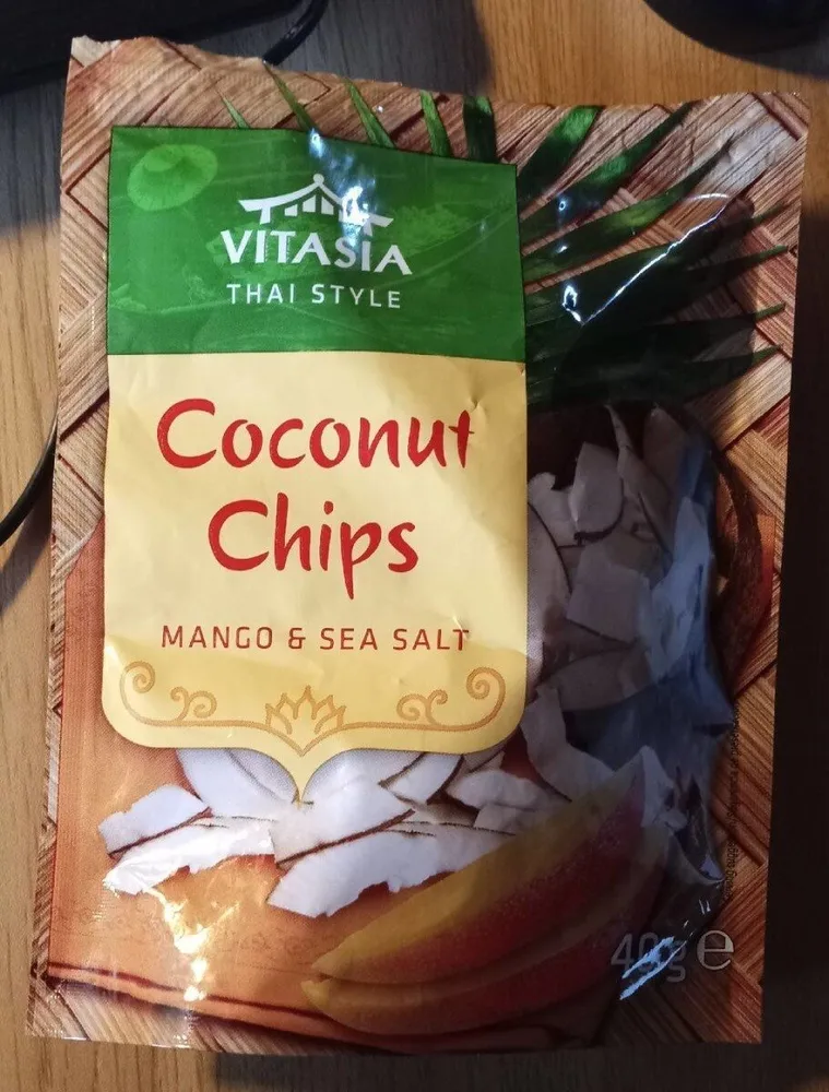 Coconut chips. Mango & seasalt
