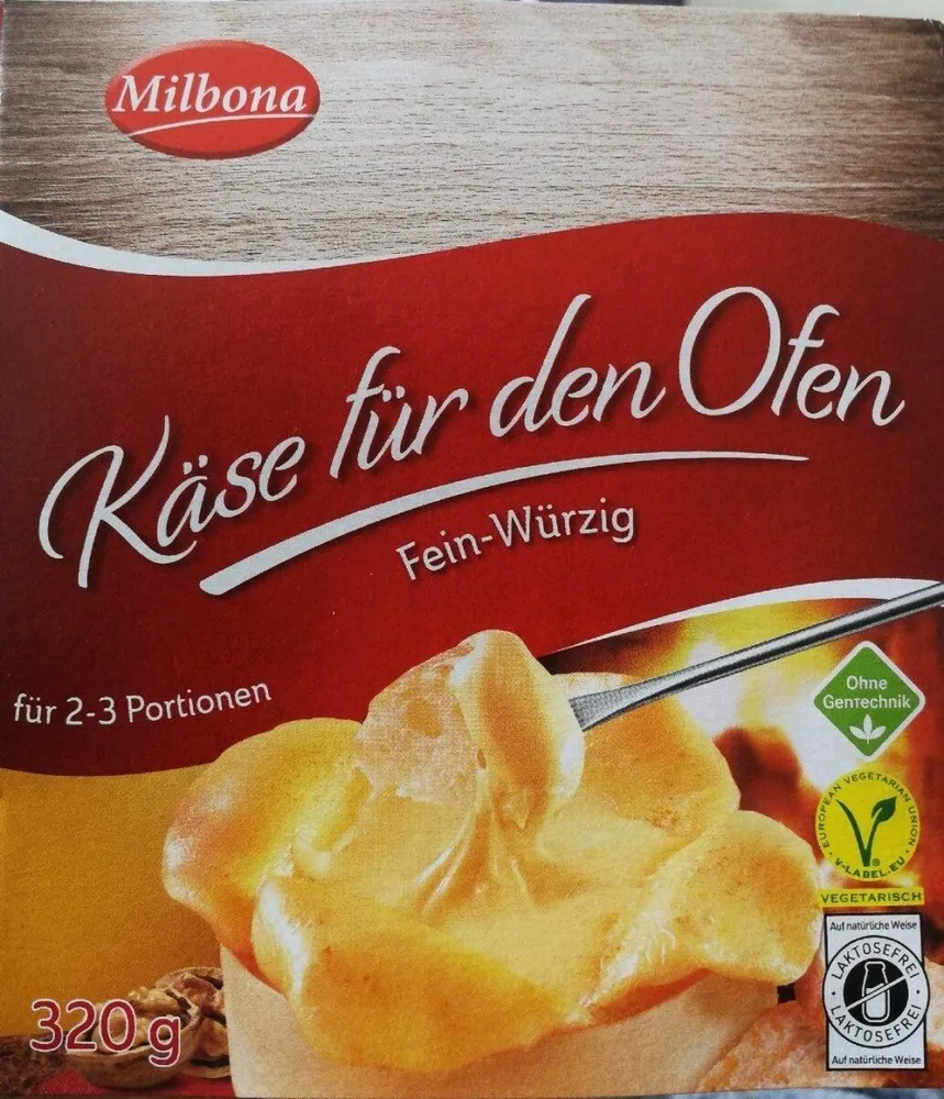Käse für den Ofen