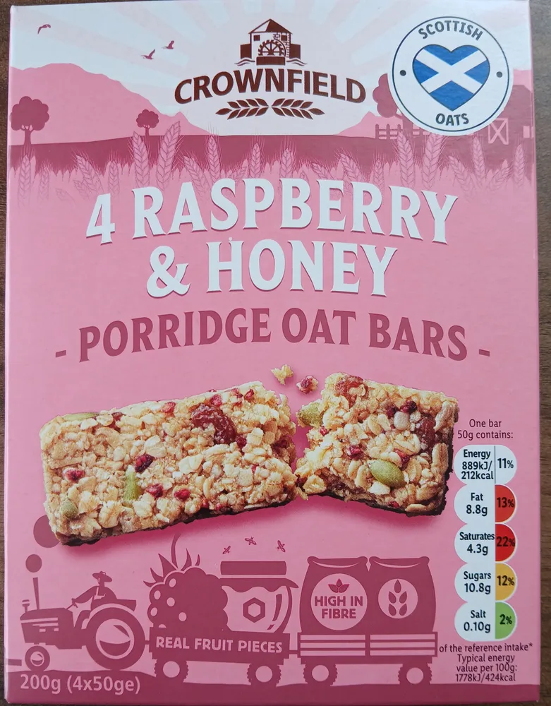 RASPBERRY & HONEY PORRIDGE OAT BARS