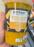 Carrot ginger and butternut soup
