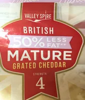 50% less fat mature cheddar cheese