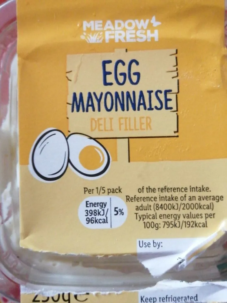 MEADOW FRESH EGG MAYONNAISE DELI FILLER One servin