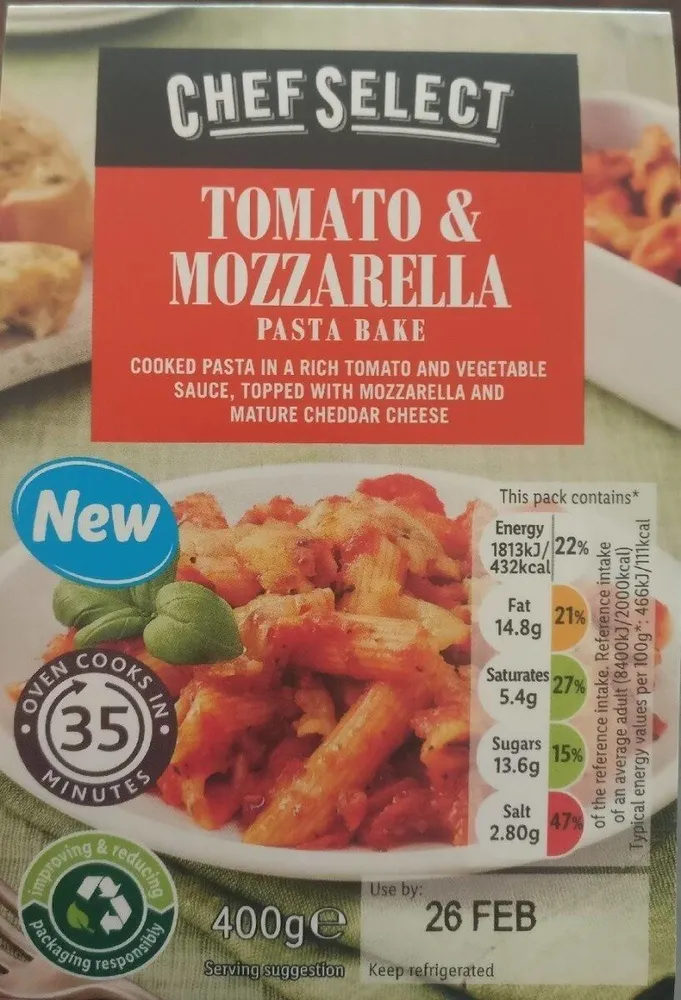 Tomato & Mozzarella Pasta Bake