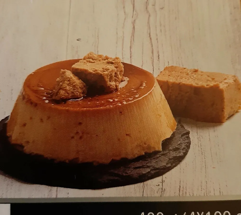Flan de turrón