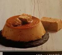 Flan de turrón