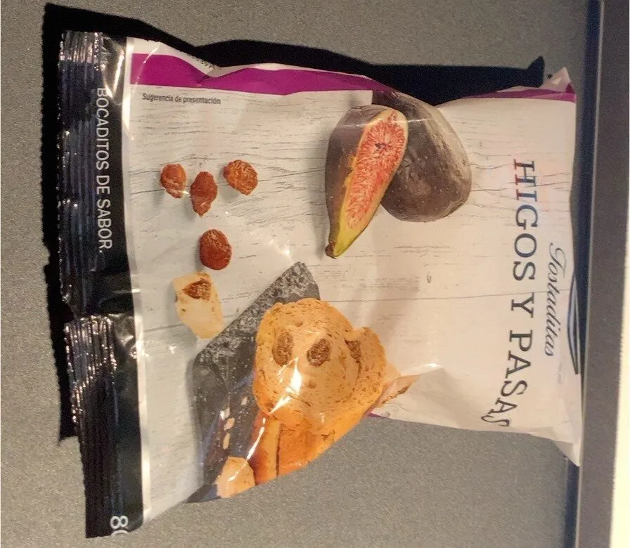 Tostaditas higos y pasas