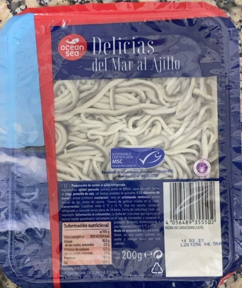 Delicias del mar al ajillo