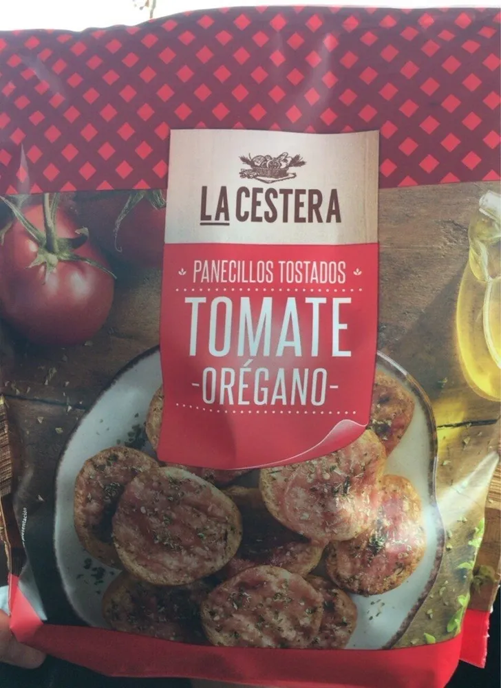 Panecillos tostados tomate oregano