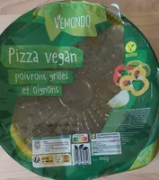 Pizza vegan poivrons grillés et oignons