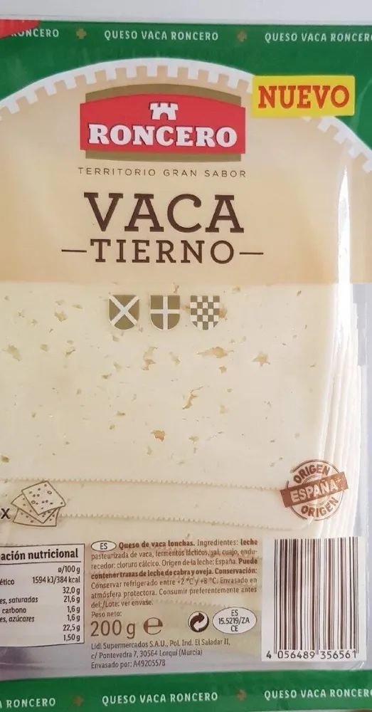 Queso vaca tierno