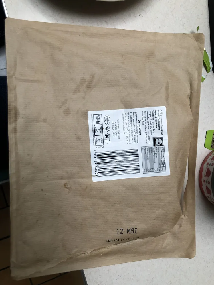Jambon cuisiné à l'os