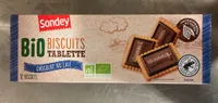 Biscuits tablette chocolat au lait Bio