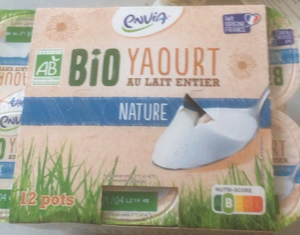 Yaourt bio au lait entier