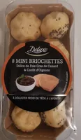 Mini briochettes foie gras de canard et confit d oignons