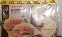 4 croissants jambon emmental