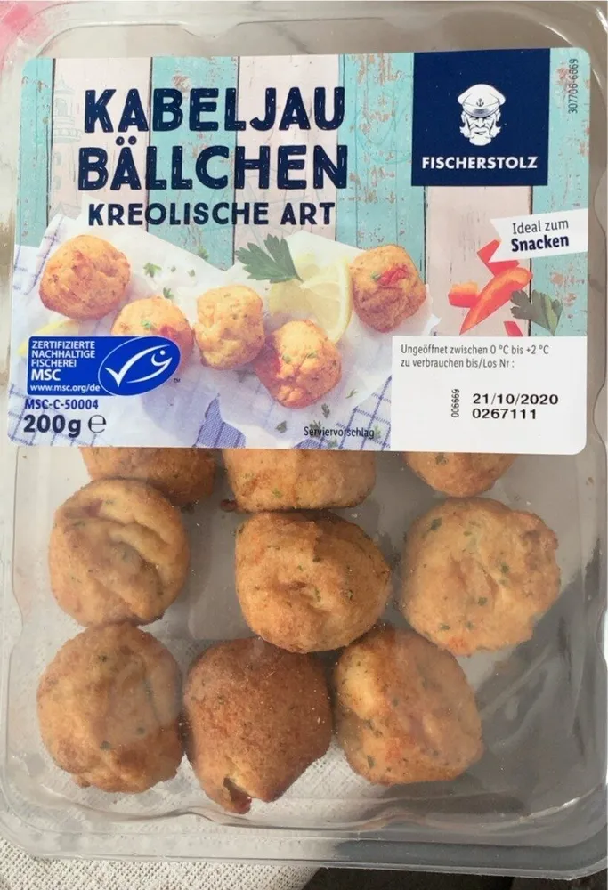Kabeljau Bällchen