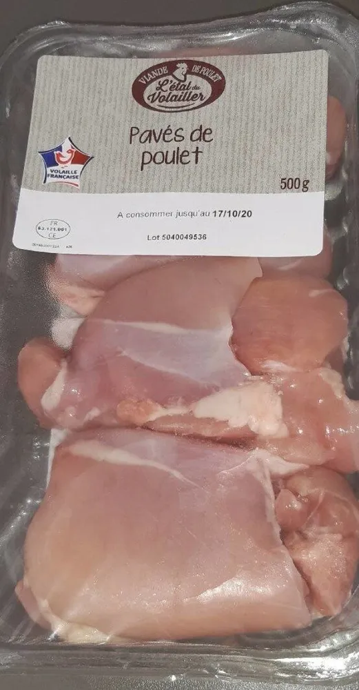 Pavés de poulet