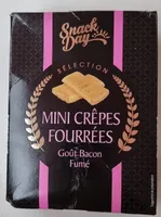 Mini crêpes fourrées goût bacon fumé