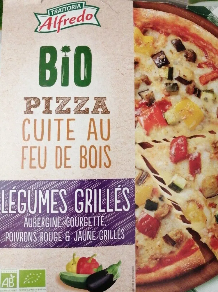 Pizza bio aux légumes grillés