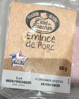 Emincé de porc