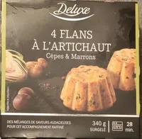 4 flans à l'artichaut, cèpes et marrons