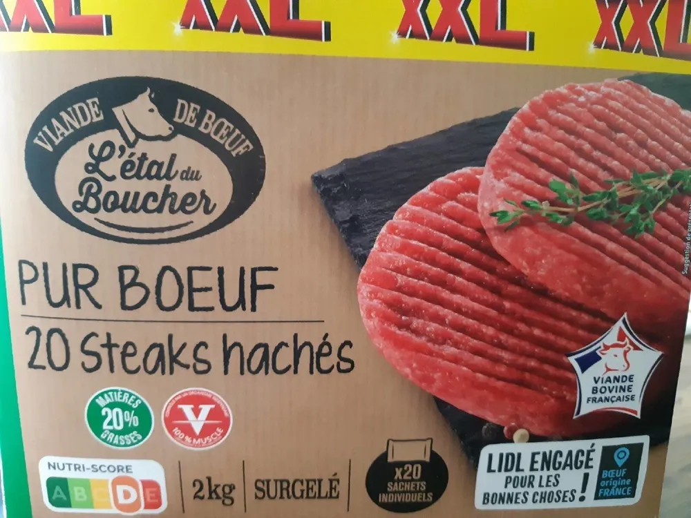 Steak haché  pur boeuf