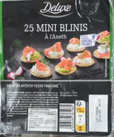25 Mini Blinis Apéro à l'aneth
