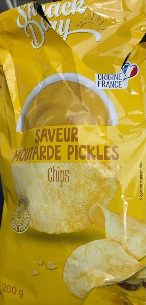 Chips moutarde pickles