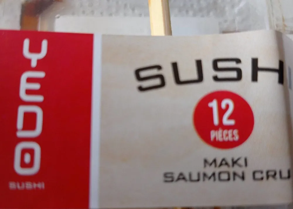 Sushi maki saumon cru