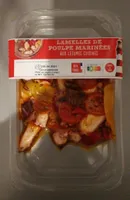 Lamelles de poulpe marinées aux légumes cuisines