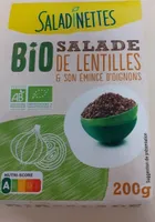 salade de lentilles Bio et son émincé d'oignons