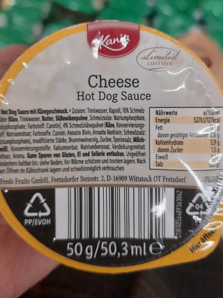 Cheese hot dog sauce