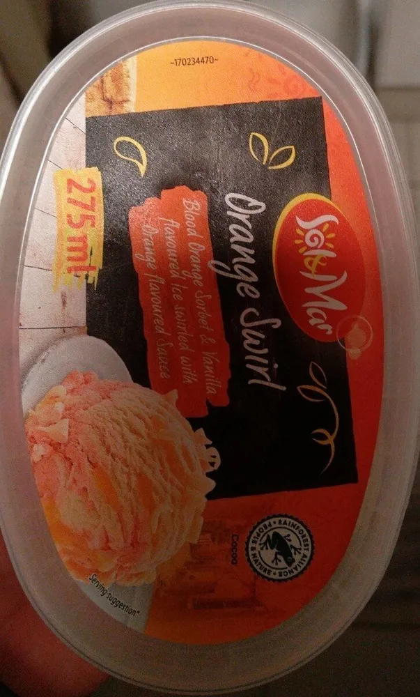 Orange swirl