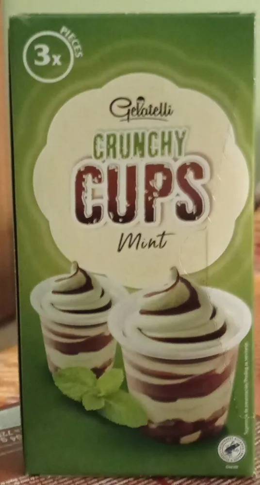 Gelatelli crunchy cups mint