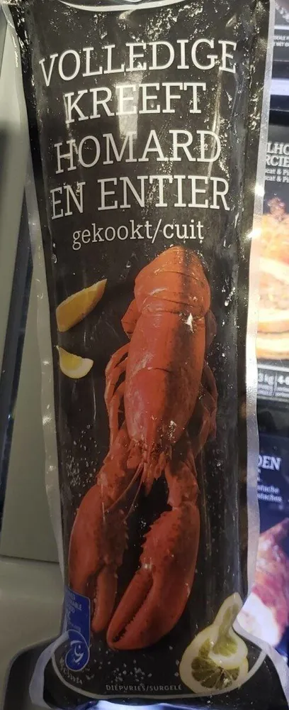 Homard entier cuit congelé
