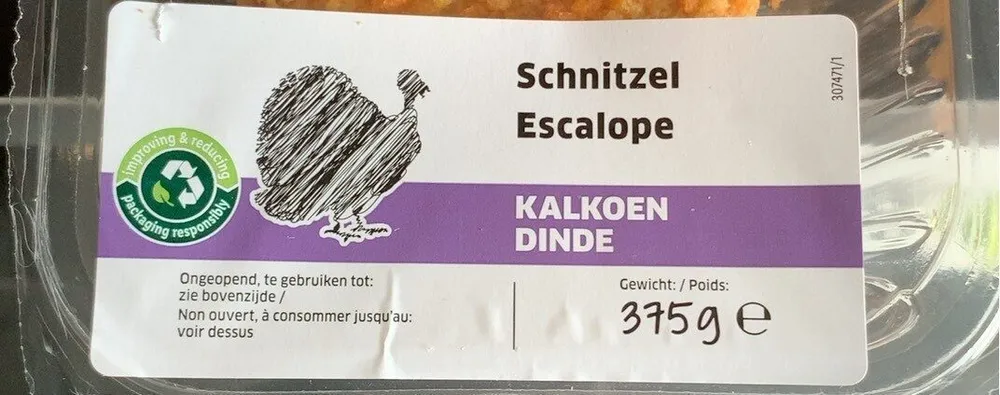 Kalkoen schitzel