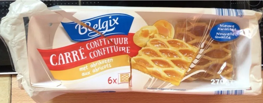 Carré confiture aux abricots